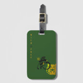 Étiquette À Bagage Green Tiger Wild & Free Chinoiserie Chic (Devant Vertical)