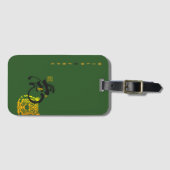 Étiquette À Bagage Green Tiger Wild & Free Chinoiserie Chic (Devant Horizontal)