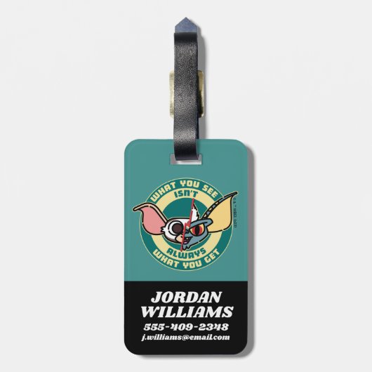 Étiquette À Bagage Gremlins | Ce que vous voyez n'est pas toujours ce (Dos Vertical)