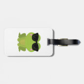 Étiquette À Bagage Grenouille cool (Dos horizontal)