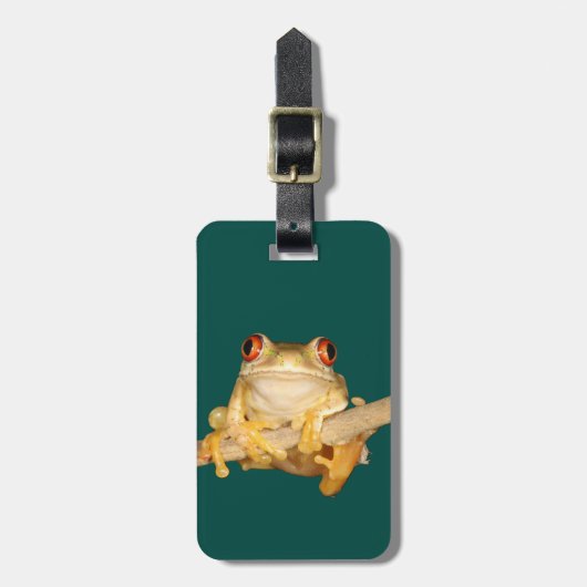 Étiquette À Bagage Grenouille des arbres (Devant Vertical)