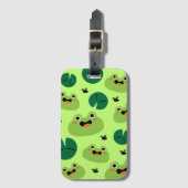 Étiquette À Bagage Grenouille drôle (Devant Vertical)