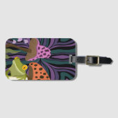 Étiquette À Bagage Grenouille Et Champignons Des Arbres Whims (Devant Horizontal)