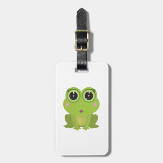 Étiquette À Bagage Grenouille femelle (Devant Vertical)