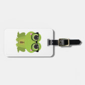 Étiquette À Bagage Grenouille Nerd (Devant horizontal)