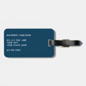 Étiquette À Bagage Grenouille sur un étang Lily Personnalisé (Dos horizontal)