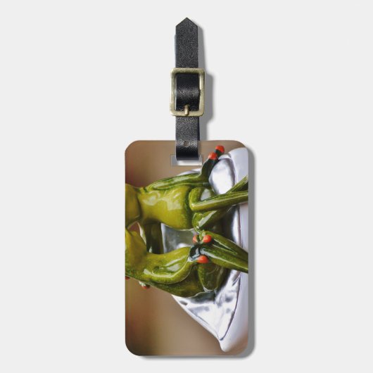 Étiquette À Bagage Grenouilles joyeuses (Devant Vertical)