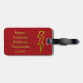 Étiquette À Bagage Grève surprise (Dos horizontal)