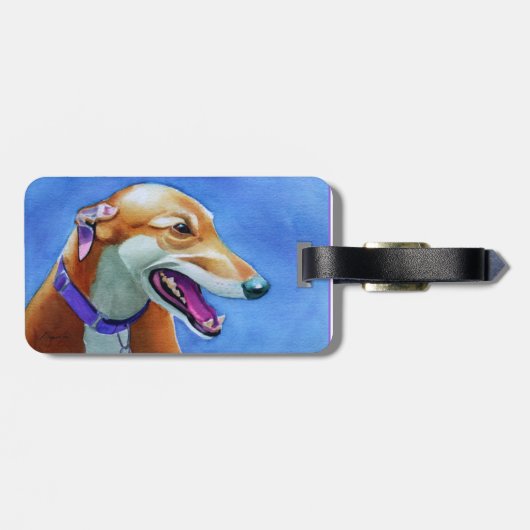 Étiquette À Bagage Greyhound Secourt Chien (Dos horizontal)