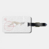 Étiquette À Bagage Greyhound sur Red Penny Farthing Bike (Dos horizontal)