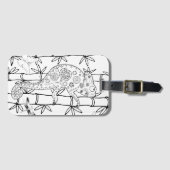 Étiquette À Bagage Griffonnage de caméléon (Devant Horizontal)