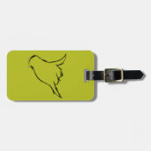 Étiquette À Bagage Grille | Le T-shirt de la machine moyenne (Devant horizontal)