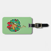 Étiquette À Bagage Grille | Max Christmas Wreath (Devant horizontal)