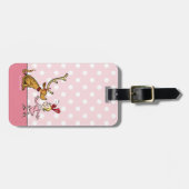 Étiquette À Bagage Grille | Max & Cindy Lou Qui (Devant horizontal)