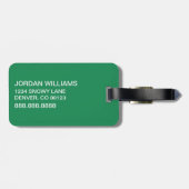 Étiquette À Bagage Grille | Vacances de Noël (Dos horizontal)