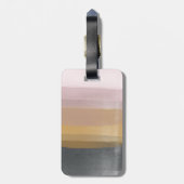 Étiquette À Bagage Grilles d'aquarelle Abstraite Ombre dans Dusty Lil (Dos Vertical)