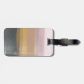 Étiquette À Bagage Grilles d'aquarelle Abstraite Ombre dans Dusty Lil (Dos horizontal)
