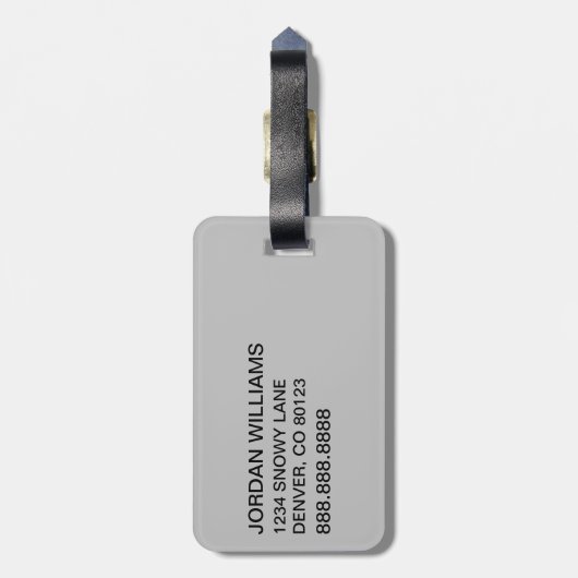 Étiquette À Bagage Grinch classique | Fonctionnera pour le devis de h (Dos Vertical)