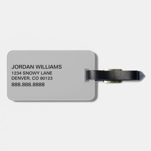 Étiquette À Bagage Grinch classique | Fonctionnera pour le devis de h (Dos horizontal)