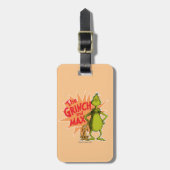 Étiquette À Bagage Grinch | Grinch & Max Starburst (Devant Vertical)