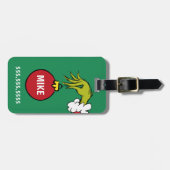 Étiquette À Bagage Grinch | Personalized Ornament (Devant horizontal)