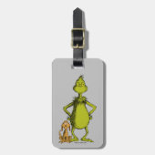 Étiquette À Bagage Grinch | posture de Max et Grinch (Devant Vertical)