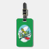 Étiquette À Bagage Grinch Snowboard (Devant Vertical)