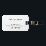 Étiquette À Bagage gris minimal que nous avons déplacé ajouter le tex<br><div class="desc">conception</div>