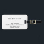 Étiquette À Bagage gris minimal que nous avons déplacé ajouter le tex<br><div class="desc">conception</div>