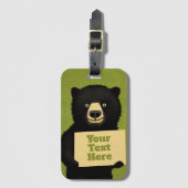 Étiquette À Bagage Grizzly Bear (Devant Vertical)