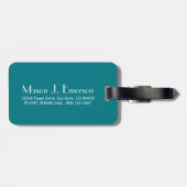 Étiquette À Bagage gros (Dos horizontal)