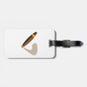 Étiquette À Bagage Gros cigre à la cubaine (Dos horizontal)