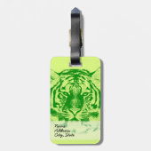 Étiquette À Bagage Gros plan de la face du tigre (Dos Vertical)