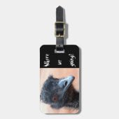 Étiquette À Bagage Gros plan drôle d'un Emu en Australie (Devant Vertical)