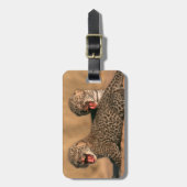 Étiquette À Bagage Gros Plan Du Nouveau Léopard (Panthera Pardus) (Devant Vertical)