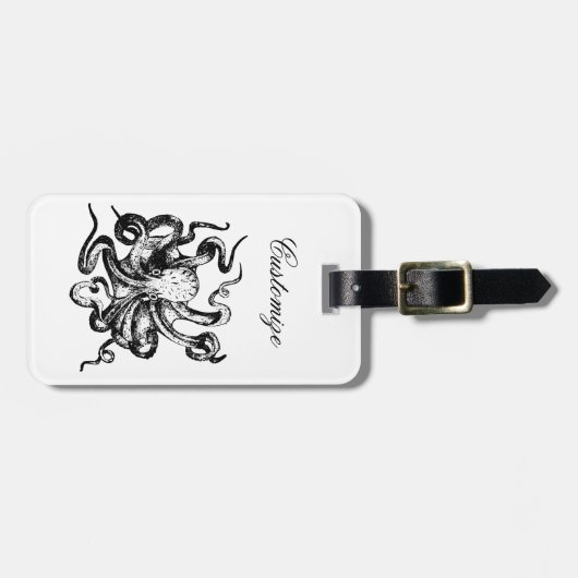 Étiquette À Bagage Grosse pieuvre Thunder_Cove (Devant horizontal)