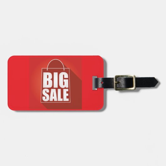 Étiquette À Bagage Grosse vente Red Retail Bag Conception (Devant horizontal)