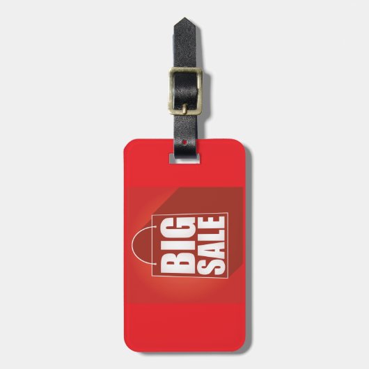 Étiquette À Bagage Grosse vente Red Retail Bag Conception (Devant Vertical)