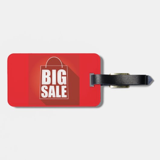 Étiquette À Bagage Grosse vente Red Retail Bag Conception (Dos horizontal)