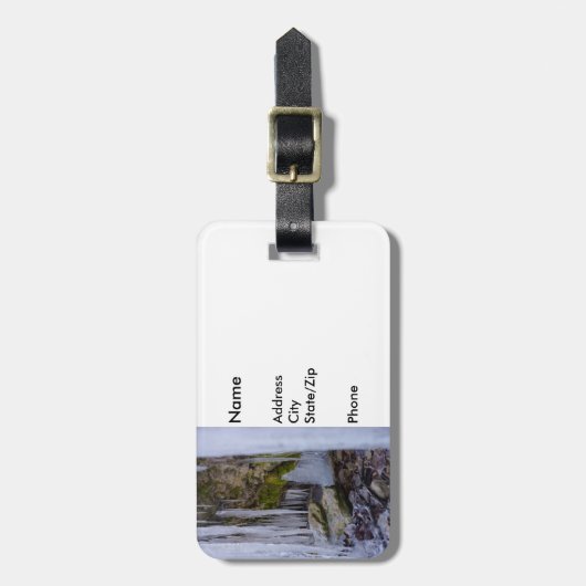 Étiquette À Bagage Grotte De Glace (Devant Vertical)