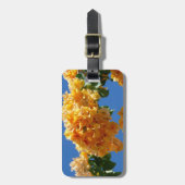 Étiquette À Bagage Groupe de bougainvilliers d'or Floral (Devant Vertical)