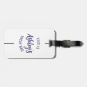 Étiquette À Bagage Groupe de voyage personnalisé Vacances corresponda (Dos horizontal)