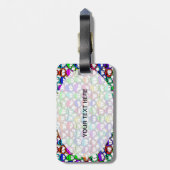 ÉTIQUETTE À BAGAGE GROUPE D'FACES COOL (Dos Vertical)