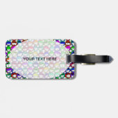 ÉTIQUETTE À BAGAGE GROUPE D'FACES COOL (Dos horizontal)