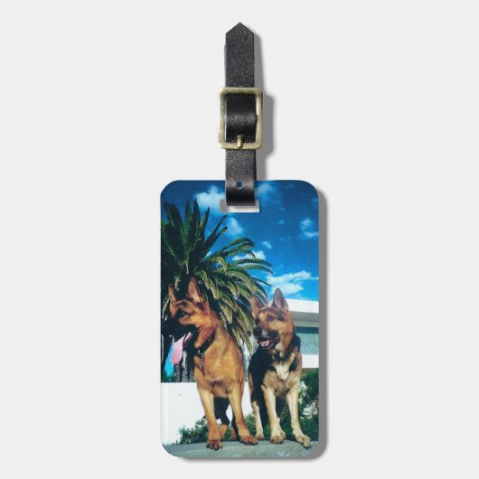 Étiquette À Bagage groupe german shepherd (Devant Vertical)