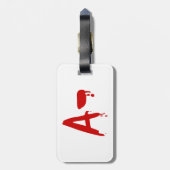 Étiquette À Bagage Groupe sanguin A - Hôpital d'horreur négatif (Dos Vertical)