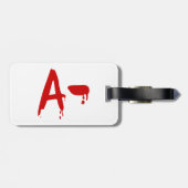 Étiquette À Bagage Groupe sanguin A - Hôpital d'horreur négatif (Dos horizontal)