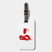 Étiquette À Bagage Groupe sanguin B- Hôpital d'horreur négatif (Devant Vertical)