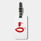 Étiquette À Bagage Groupe Sanitaire O- Hôpital Négatif #Horror (Devant Vertical)