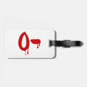 Étiquette À Bagage Groupe Sanitaire O- Hôpital Négatif #Horror (Dos horizontal)